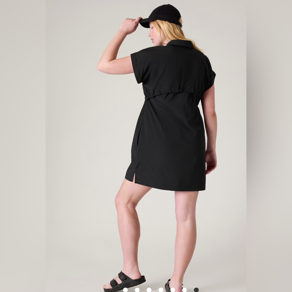 Athleta Black Casual Dress - Picture 2 of 8